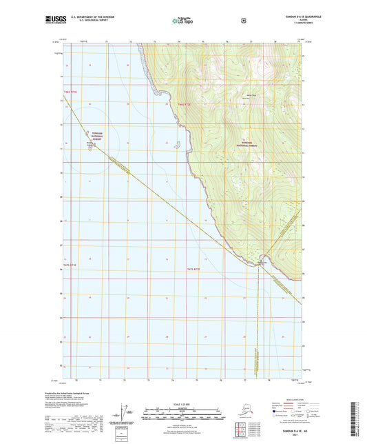 Sumdum D-6 SE Alaska US Topo Map Image