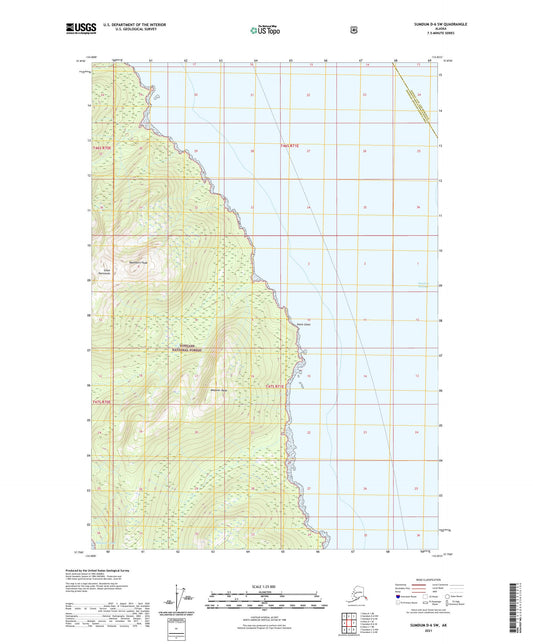 Sumdum D-6 SW Alaska US Topo Map Image