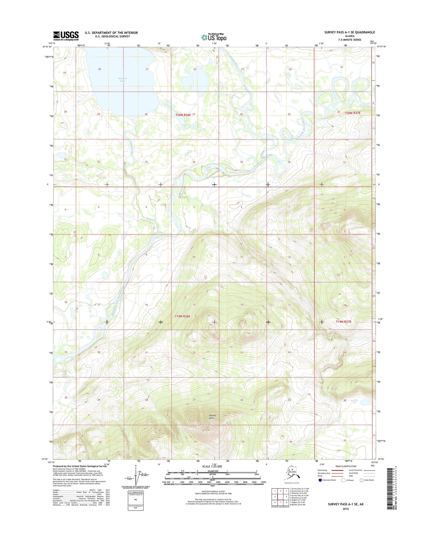 Survey Pass A-1 SE Alaska US Topo Map Image
