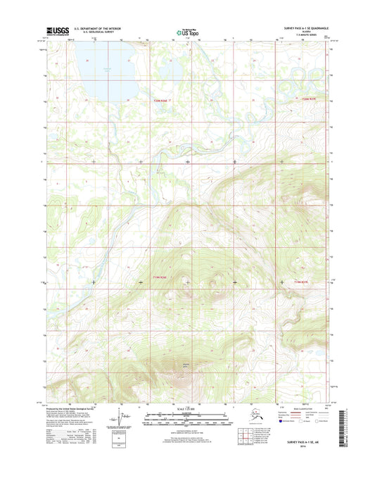 Survey Pass A-1 SE Alaska US Topo Map Image