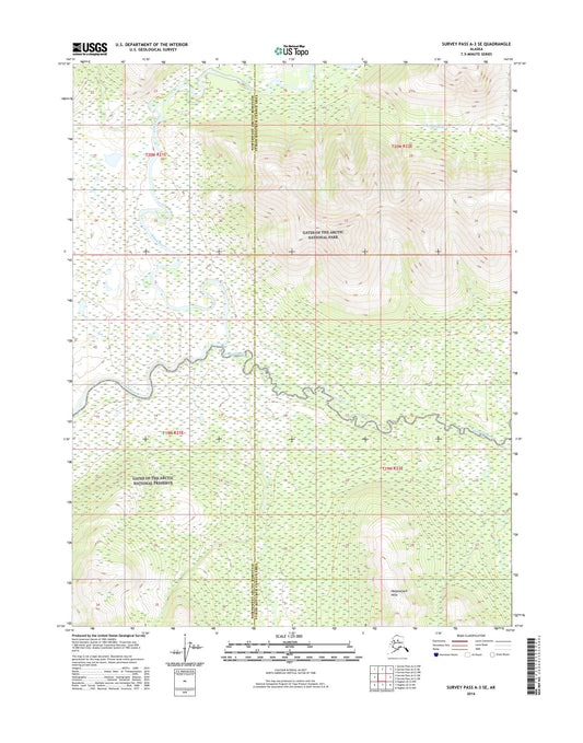 Survey Pass A-3 SE Alaska US Topo Map Image
