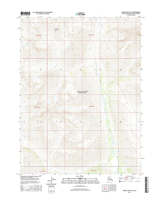 Survey Pass B-5 SE Alaska US Topo Map Image