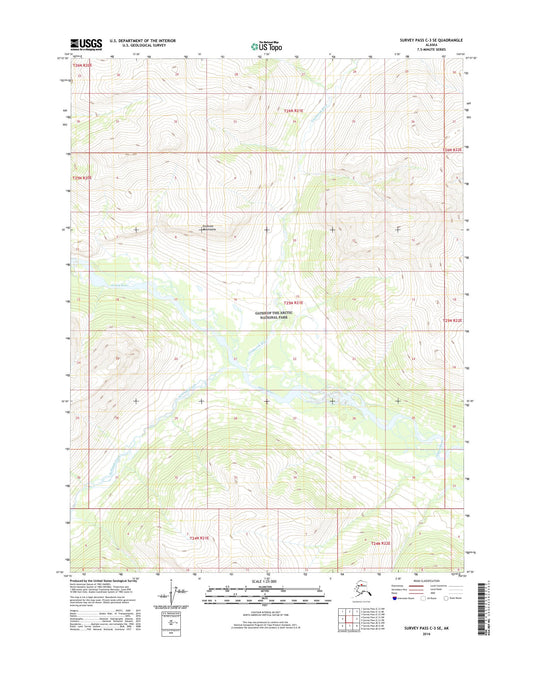 Survey Pass C-3 SE Alaska US Topo Map Image