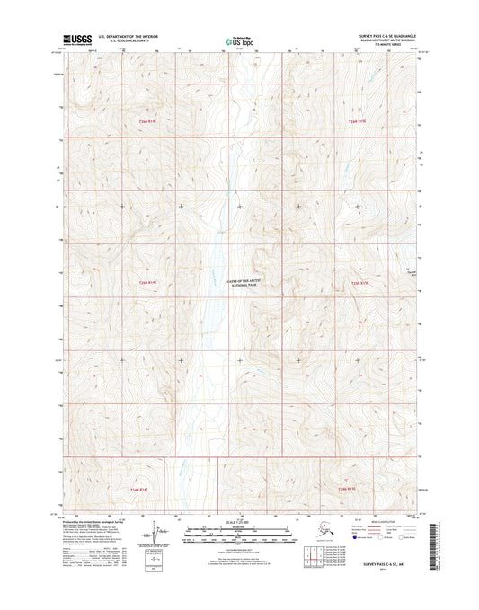 Survey Pass C-6 SE Alaska US Topo Map Image