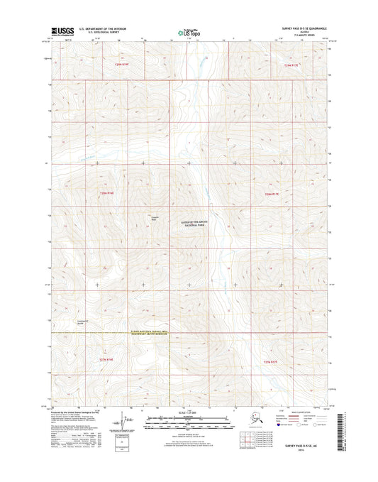 Survey Pass D-5 SE Alaska US Topo Map Image