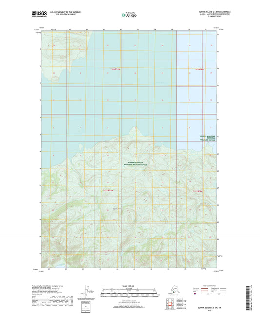 Sutwik Island C-6 SW Alaska US Topo Map Image