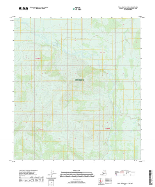 Table Mountain A-2 NW Alaska US Topo Map Image
