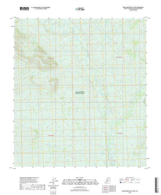 Table Mountain A-4 NW Alaska US Topo Map Image