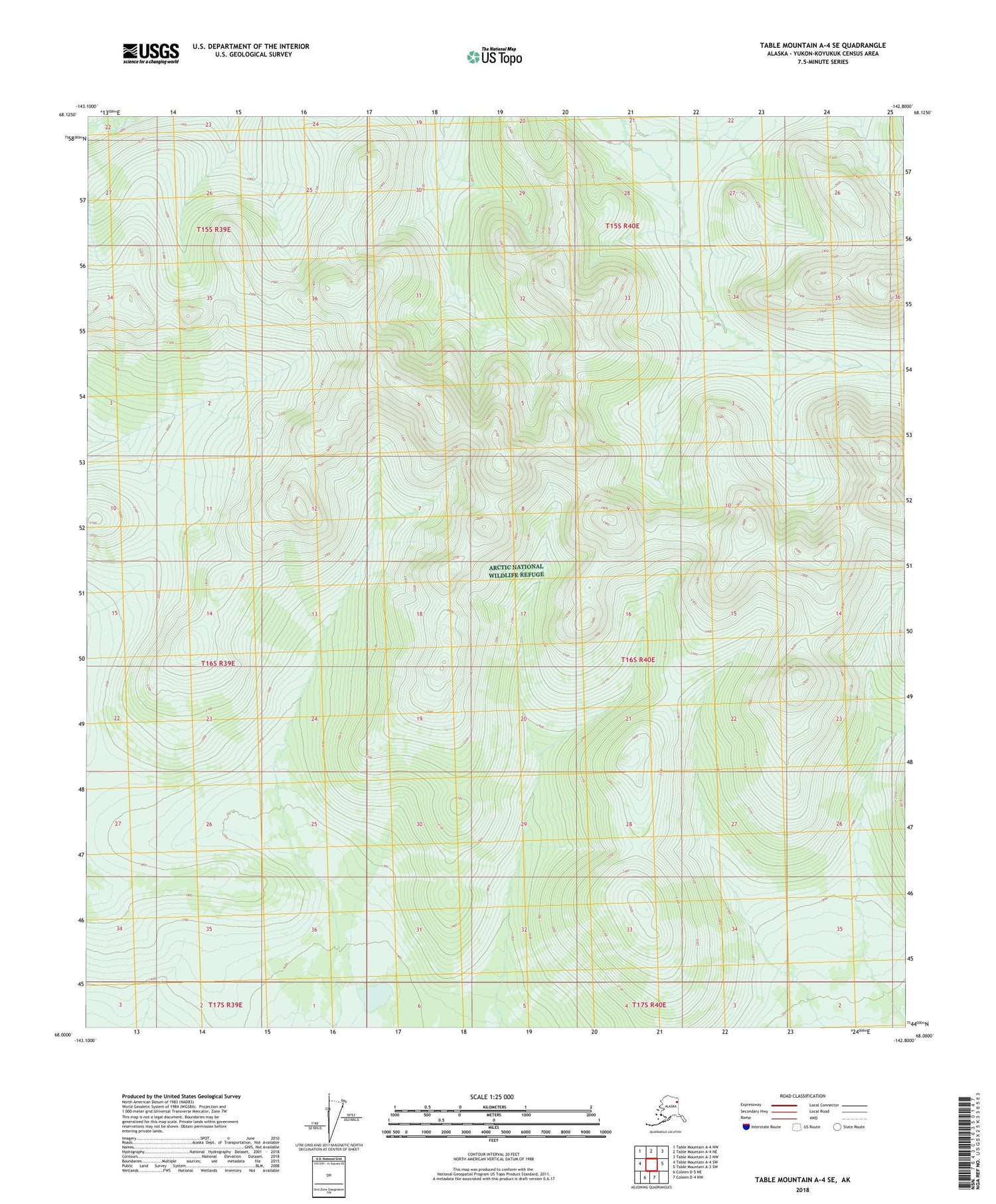 Table Mountain A-4 SE Alaska US Topo Map Image