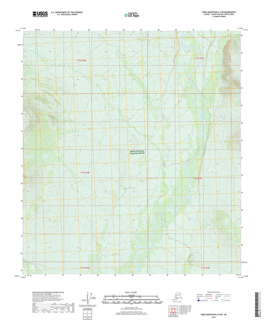 Table Mountain A-4 SW Alaska US Topo Map Image