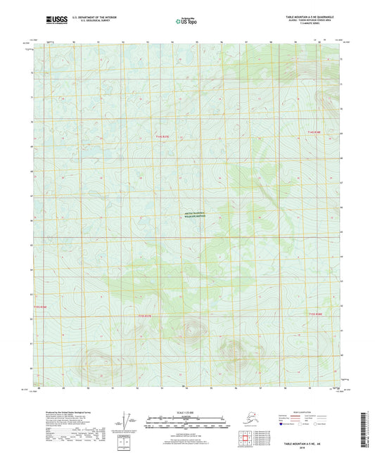 Table Mountain A-5 NE Alaska US Topo Map Image