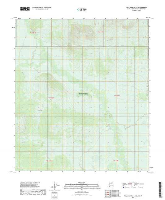 Table Mountain B-1 SE Alaska US Topo Map Image