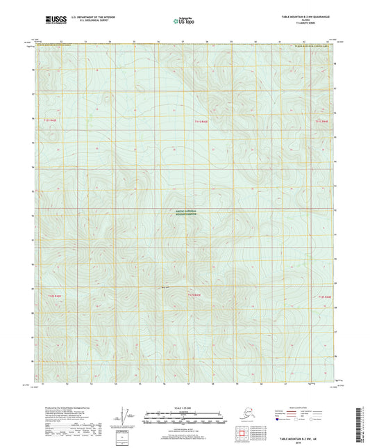 Table Mountain B-2 NW Alaska US Topo Map Image