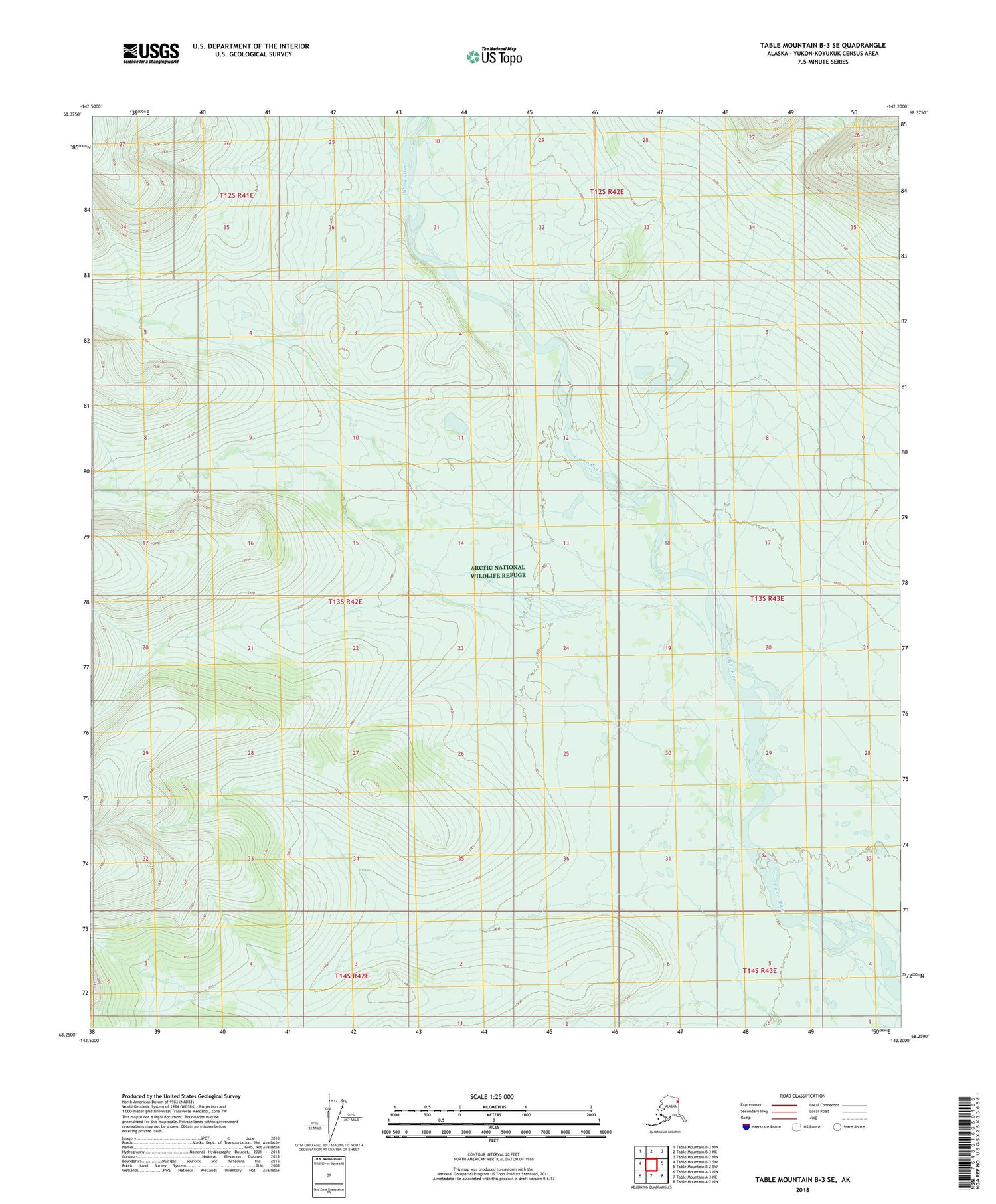 Table Mountain B-3 SE Alaska US Topo Map Image