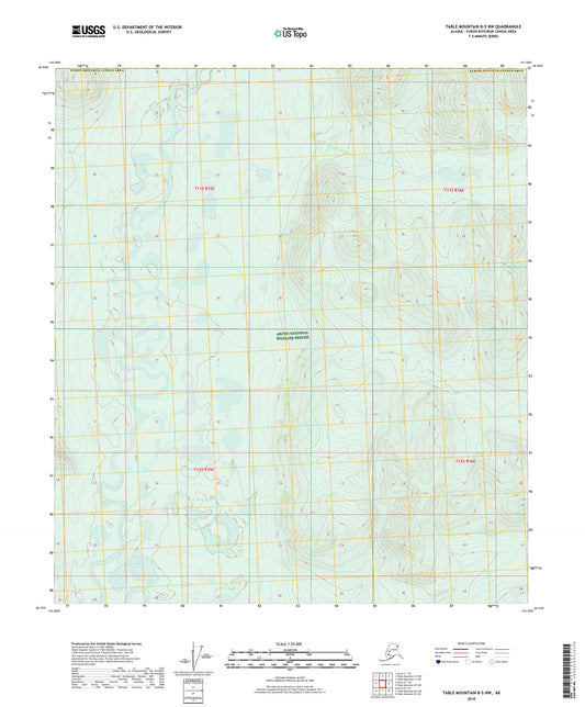 Table Mountain B-5 NW Alaska US Topo Map Image