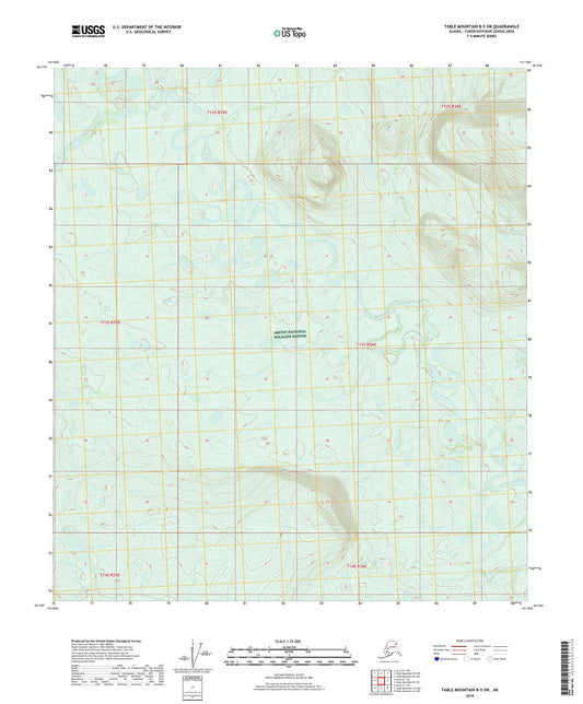 Table Mountain B-5 SW Alaska US Topo Map Image