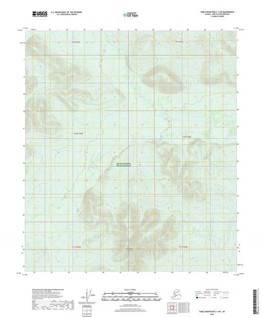 Table Mountain C-1 SW Alaska US Topo Map Image