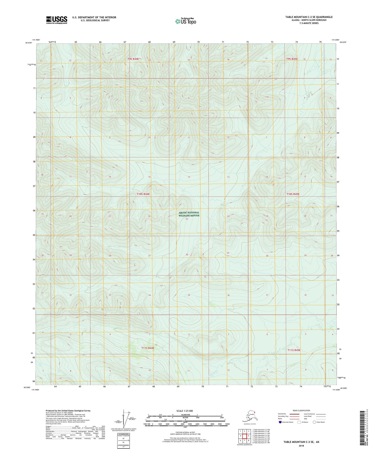 Table Mountain C-2 SE Alaska US Topo Map Image