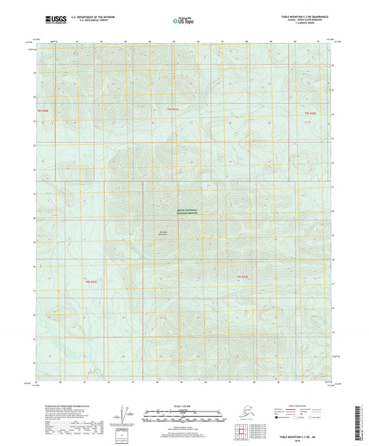 Table Mountain C-3 NE Alaska US Topo Map Image