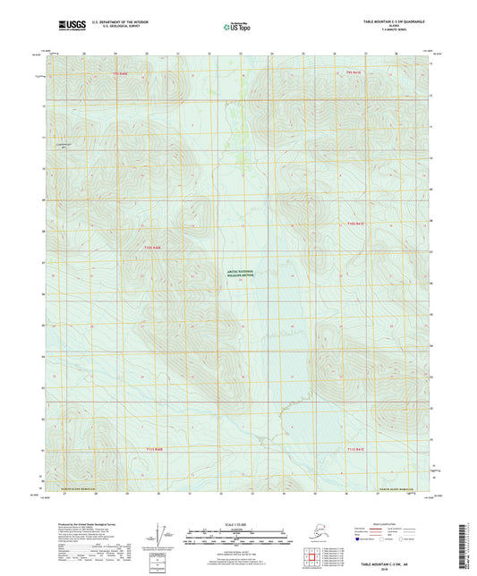 Table Mountain C-3 SW Alaska US Topo Map Image