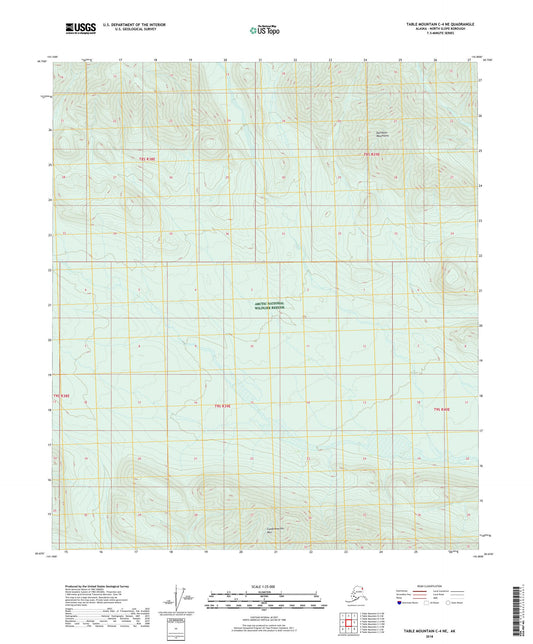 Table Mountain C-4 NE Alaska US Topo Map Image