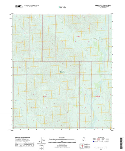 Table Mountain C-5 NW Alaska US Topo Map Image