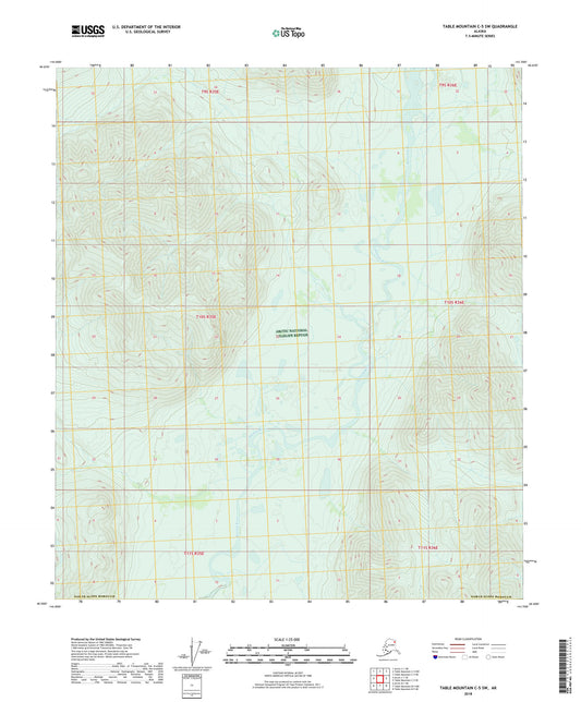 Table Mountain C-5 SW Alaska US Topo Map Image
