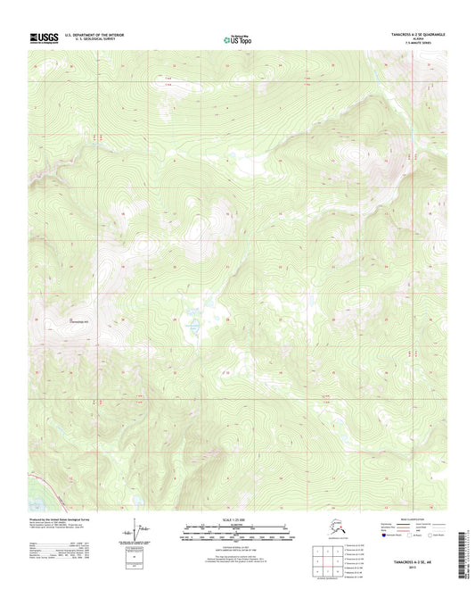 Tanacross A-2 SE Alaska US Topo Map Image
