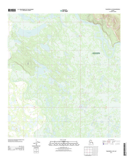 Tanacross A-3 SE Alaska US Topo Map Image