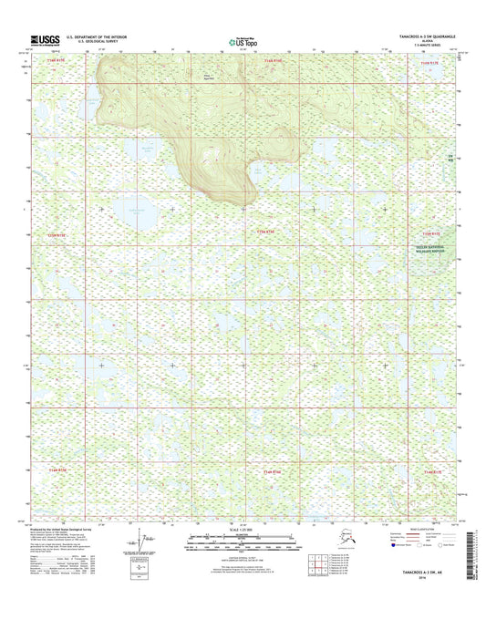 Tanacross A-3 SW Alaska US Topo Map Image