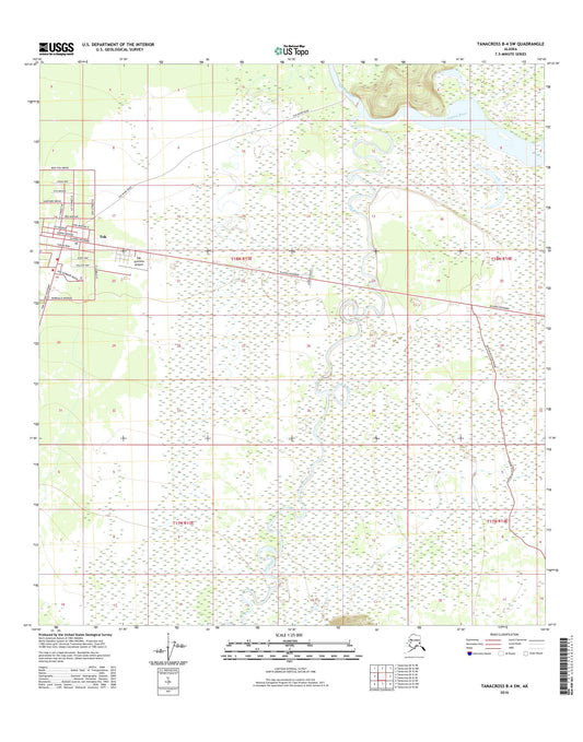 Tanacross B-4 SW Alaska US Topo Map Image