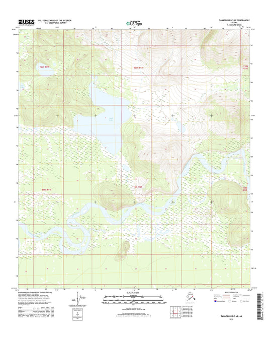 Tanacross B-5 NE Alaska US Topo Map Image