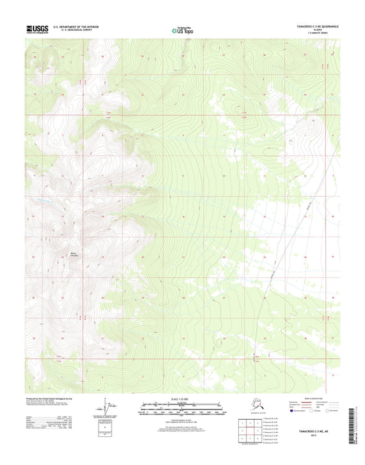 Tanacross C-3 NE Alaska US Topo Map Image