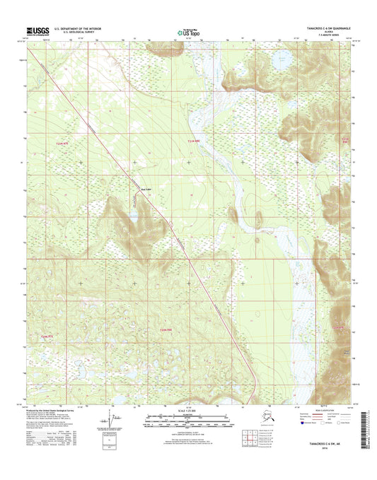 Tanacross C-6 SW Alaska US Topo Map Image