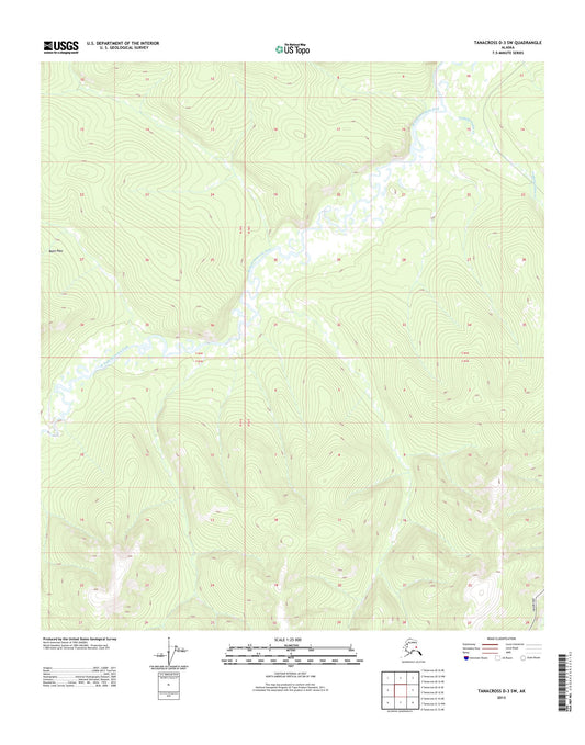 Tanacross D-3 SW Alaska US Topo Map Image