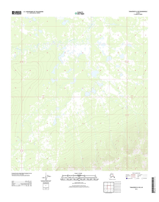 Tanacross D-4 SW Alaska US Topo Map Image