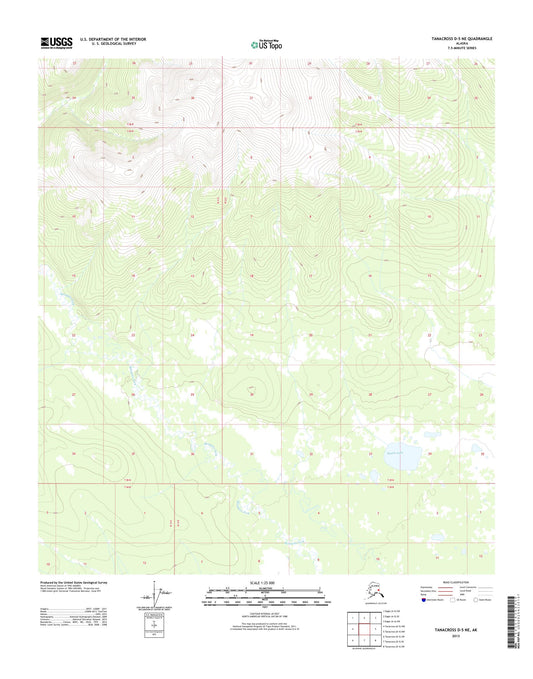 Tanacross D-5 NE Alaska US Topo Map Image