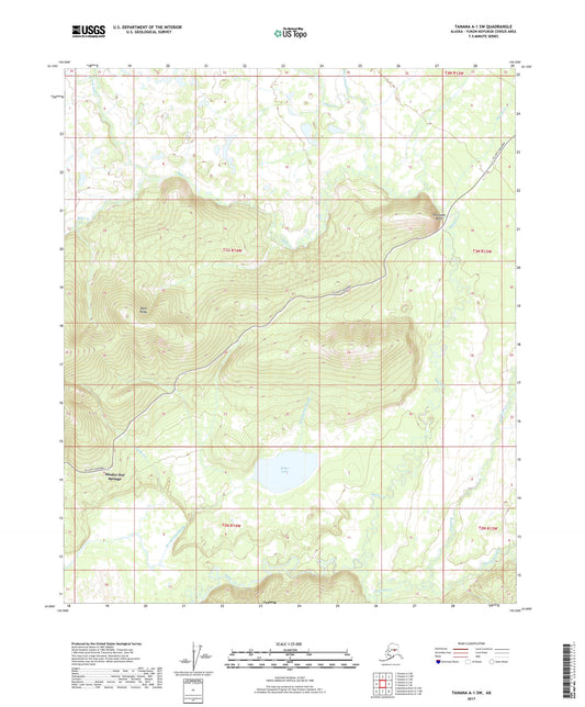 Tanana A-1 SW Alaska US Topo Map Image