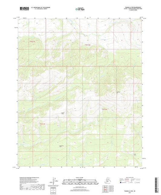 Tanana A-2 NW Alaska US Topo Map Image