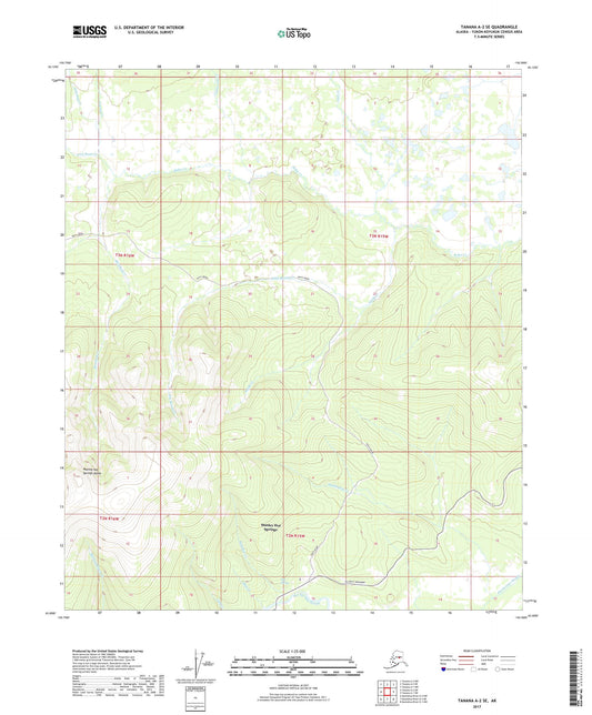 Tanana A-2 SE Alaska US Topo Map Image