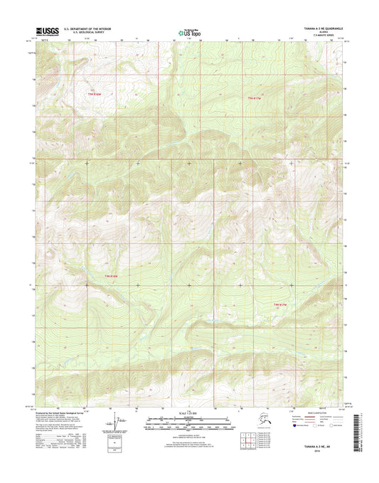 Tanana A-3 NE Alaska US Topo Map Image