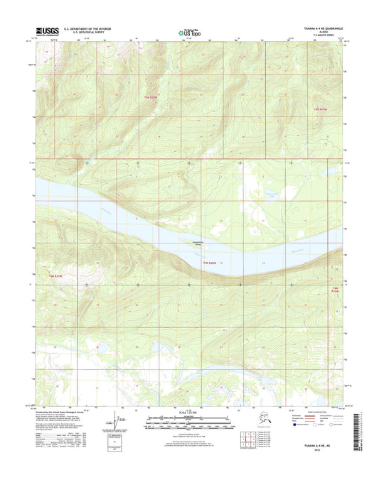 Tanana A-4 NE Alaska US Topo Map Image