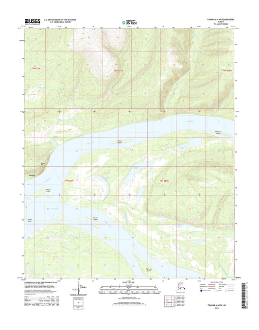 Tanana A-4 NW Alaska US Topo Map Image