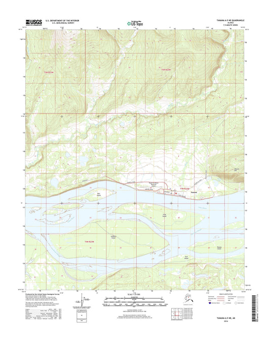 Tanana A-5 NE Alaska US Topo Map Image