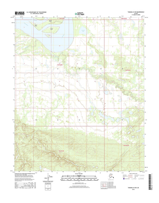 Tanana A-5 SW Alaska US Topo Map Image