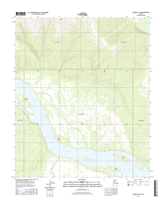 Tanana A-6 NE Alaska US Topo Map Image