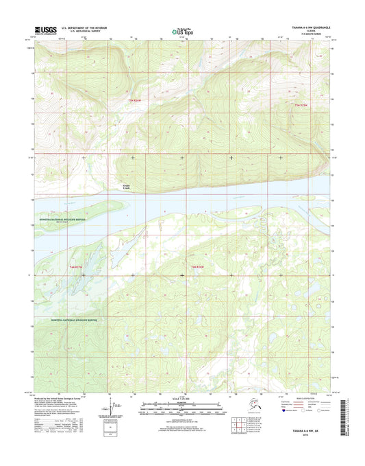 Tanana A-6 NW Alaska US Topo Map Image