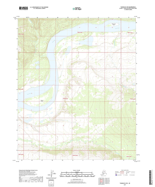 Tanana B-2 NE Alaska US Topo Map Image