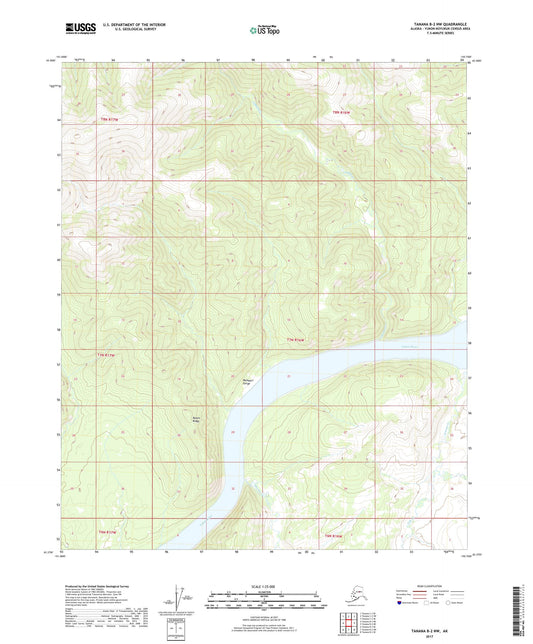 Tanana B-2 NW Alaska US Topo Map Image