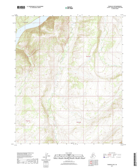 Tanana B-2 SW Alaska US Topo Map Image